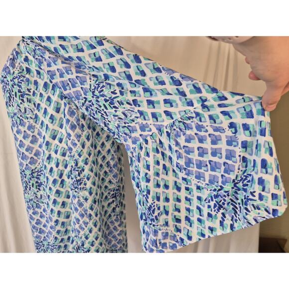 Lilly Pulitzer Pineapple Joy Nevie Off The Shoulder Shift Dress Small - Picture 7 of 10